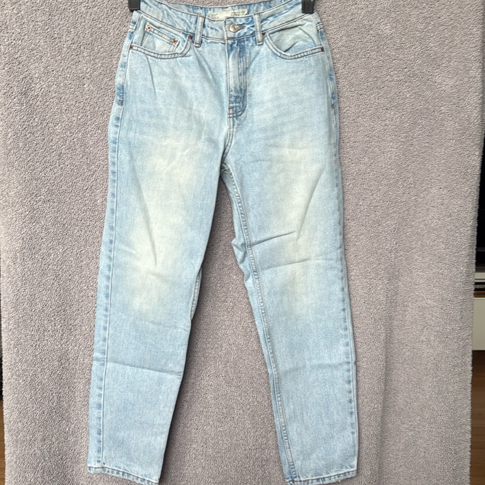 Top shop women’s moto mom jean